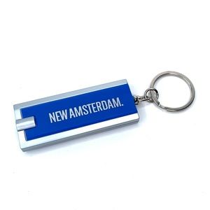 NEW AMSTERDAM GIN 3 Blue/Sliver Light Keychain NEW